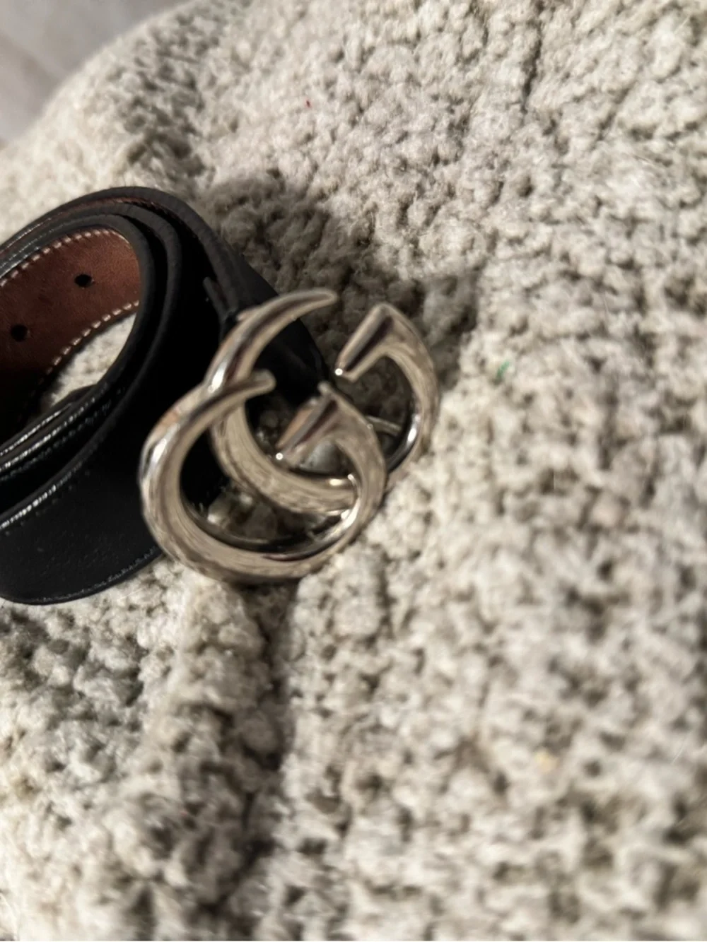 Authentic Gucci Black Leather Kid’s Belt